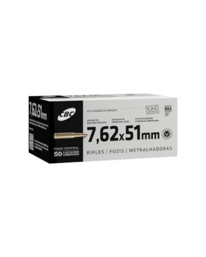 Muni&ccedil;&atilde;o CBC 7,62x51 Comum M80 144gr &ndash; 50un