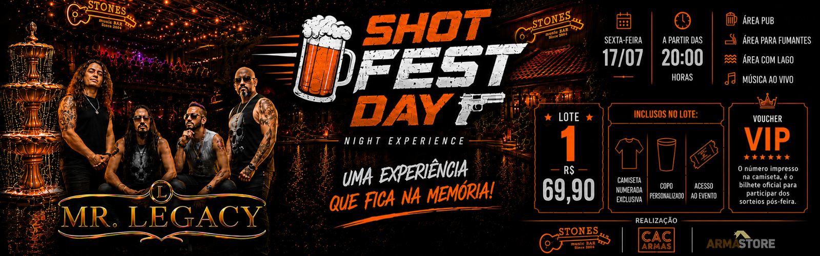 Shot Fest Day 2026: networking, música ao vivo e uma experiência premium em São Paulo