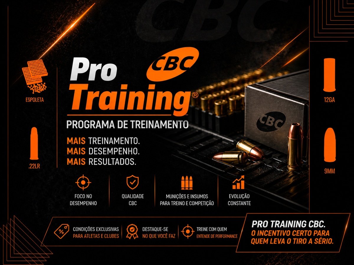 Pro Training CBC 2026: condições especiais para aquisição de munições e insumos