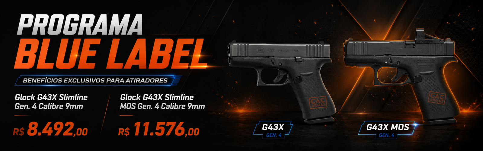 Banner promocional da CAC Armas