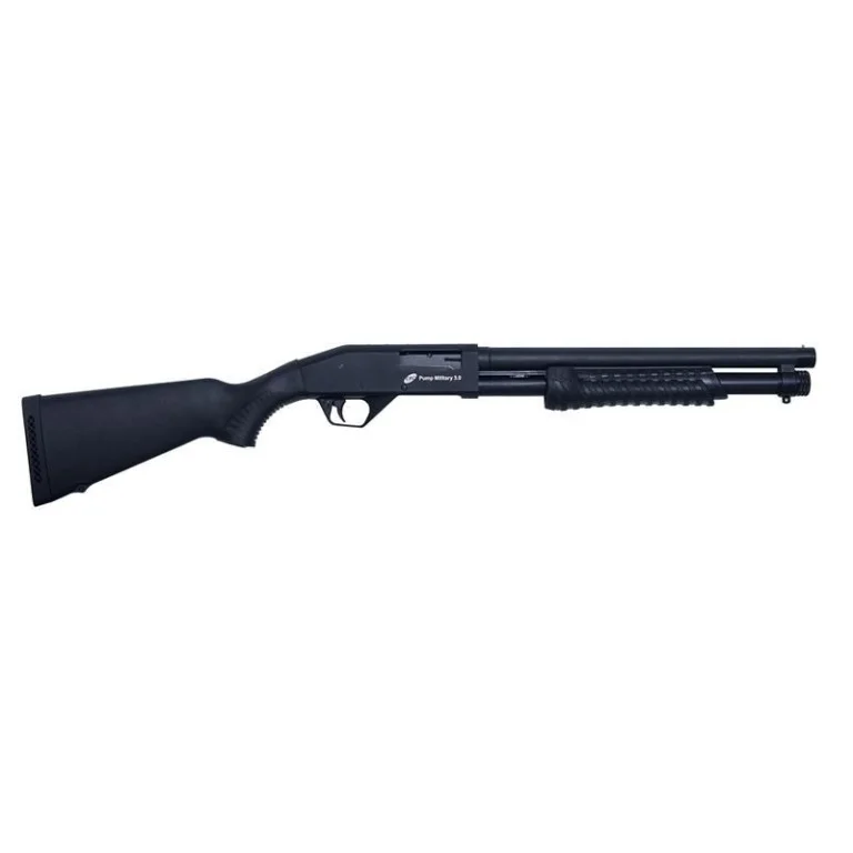 Espingarda CBC Pump Military 3.0 Coronha Fixa Calibre 12 Cano 14″ Sem acessórios