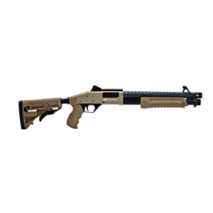 Espingarda CBC Pump Military 3.0 Coronha Retrátil Calibre 12 Cano 14″ Com Acessórios TAN