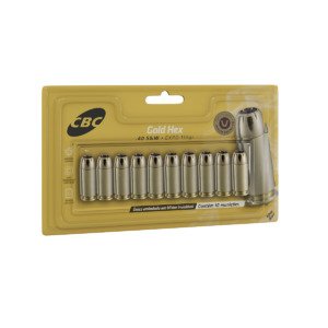 Munição CBC .40 S&W EXPO 155GR GOLD HEX
