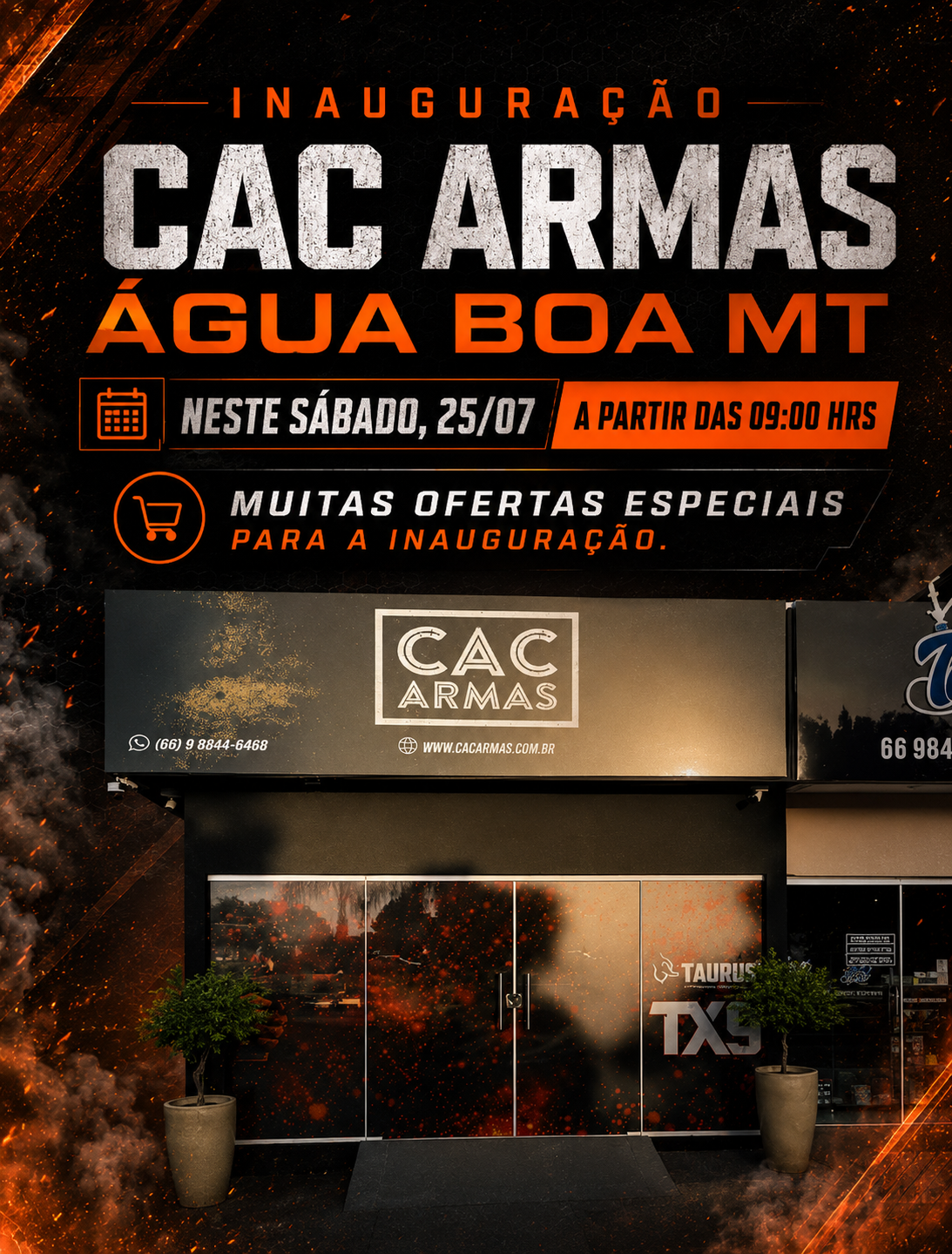 Banner promocional da CAC Armas