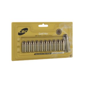 Munição CBC .380 AUTO EXPO +P GOLD HEX 85GR