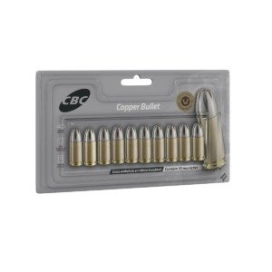 Munição CBC COPPER BULLET .9MM LGR +P+ CXPO 92,6GR