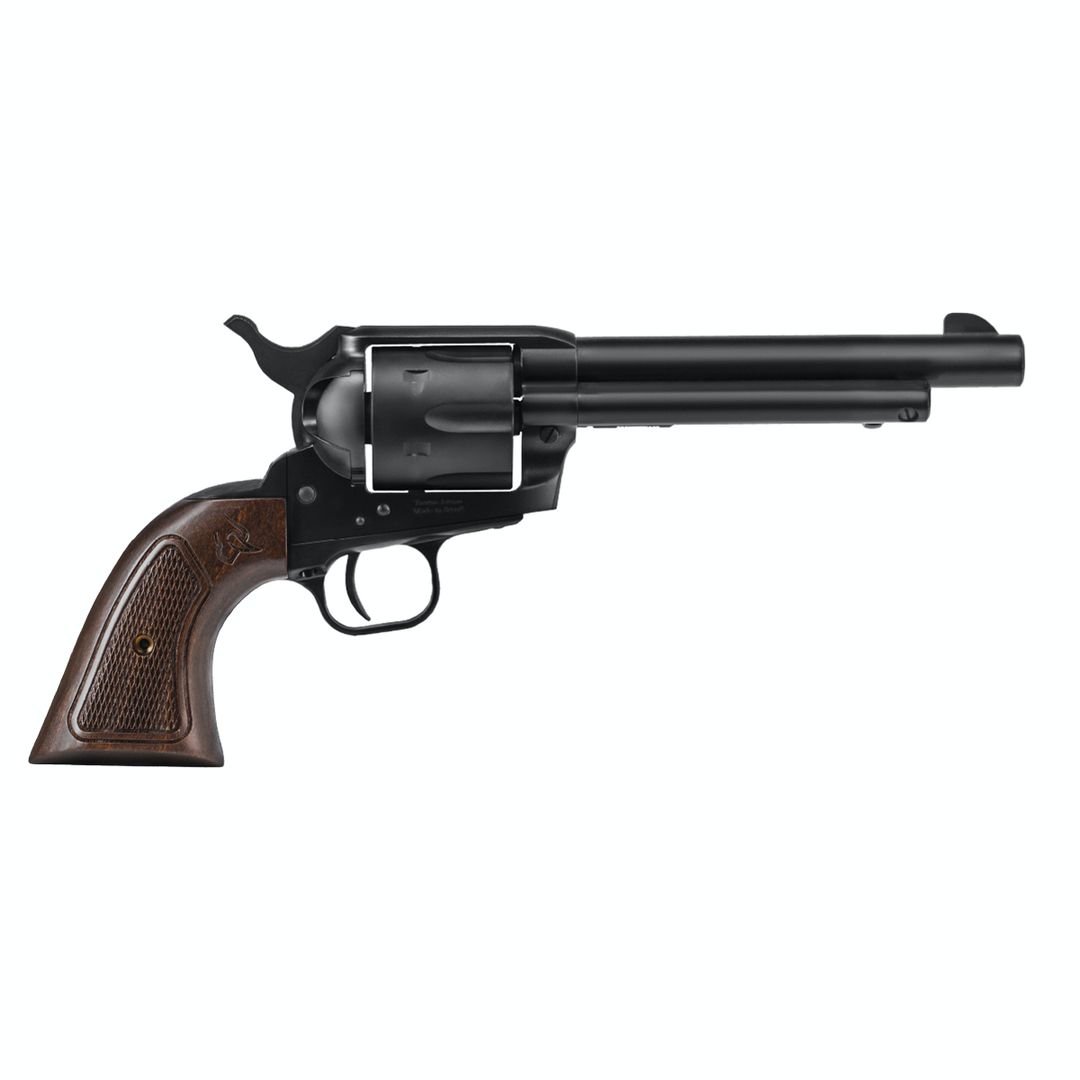 REVÓLVER TAURUS RT 38SA .38SPL 139MM - CARB. P.CERAKOTE - CABO DE MADEIRA