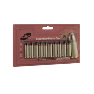 MUNIÇÃO CBC CAL .38SPL EXPO +P 158GR BLISTER – 10 UNIDADES
