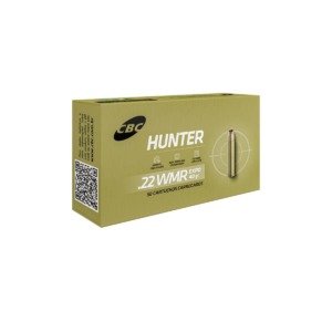 MUNIÇÃO CBC HUNTER CAL .22WMR EXPO 40GR – 50 UNIDADES