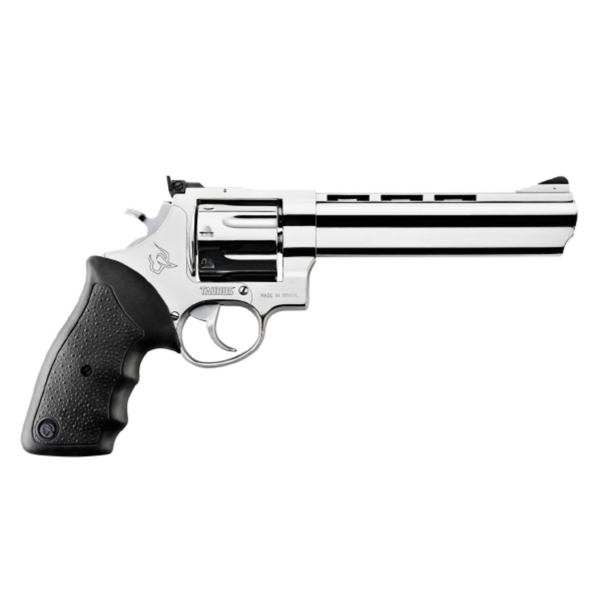 REVÓLVER TAURUS RT 838 .38SPL 165MM - INOX ALTO BRILHO - SEM COMPENSADOR
