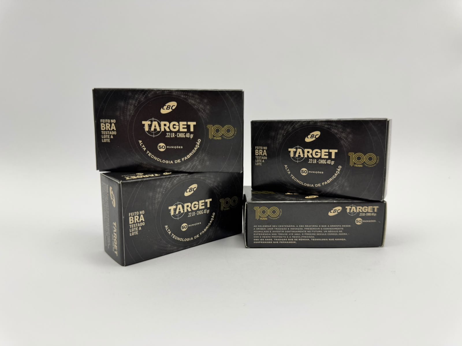 MUNIÇÃO CBC CAL .22LR CHOG TARGET 40GR - 200 UNIDADES - 4 CAIXA - Imagem 3